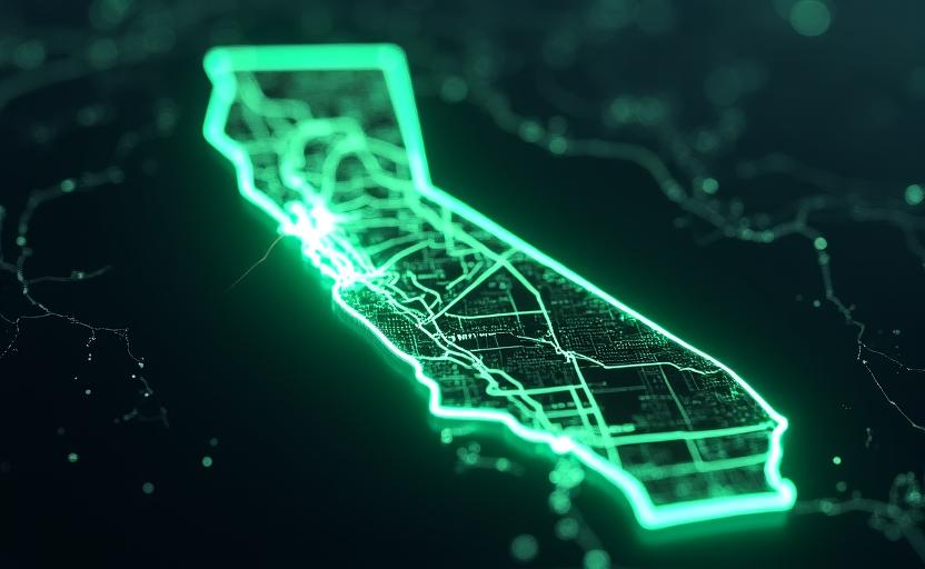 Strategic route map from Fullerton across California